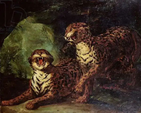 Géricault, Théodore: Two Leopards, c. 1820