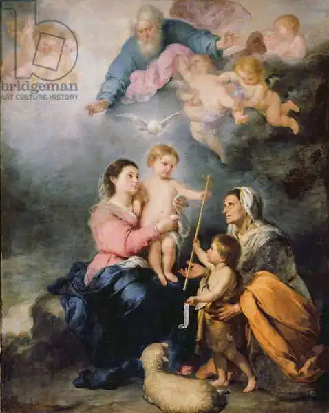 Murrilo, Bartolome: La Sainte Famille ou la Vierge de Séville