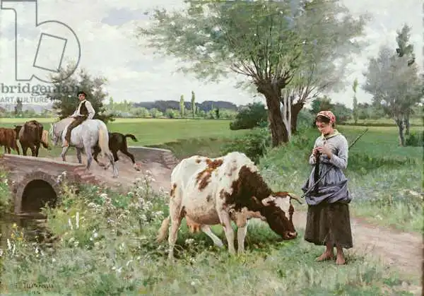 Debat-Ponsan, Edouard: La vache bien entretenue