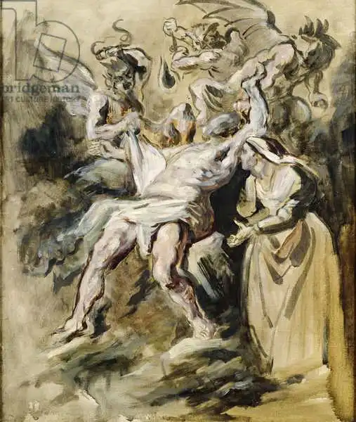 Delacroix, Eugene: Job Tormented by the Demons