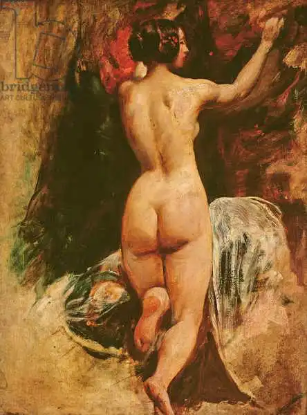Etty, William: Weiblicher nackt von hinten gesehen, c.1835-40