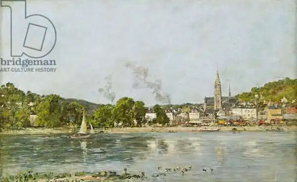 Boudin, Eugene Louis: El Sena en Caudebec-en-Caux