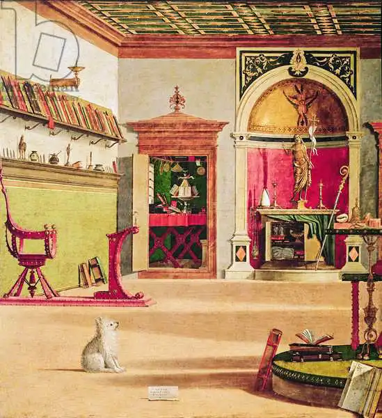 Carpaccio, Vittore: Detail of the Vision of St. Augustine, c.1502-08