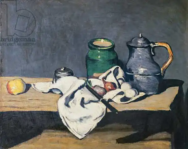 Cézanne, Paul: Still life with a tin kettle