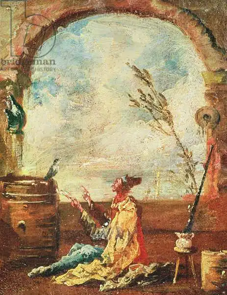 Guardi, Francesco: Poet and the Bird