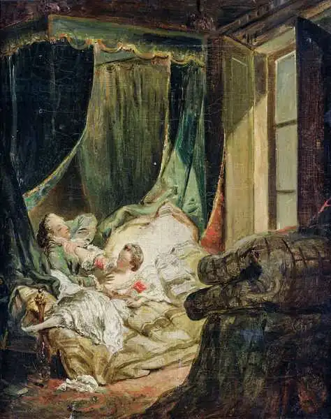 Baudouin, Pierre Antoine: Étude pour la mariée indiscrète