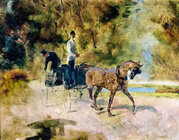 Toulouse-Lautrec, H.: Une charrette de chien
