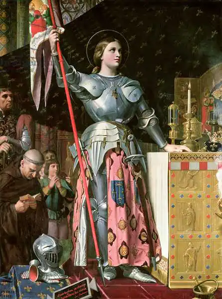 Ingres, Jean Auguste: Joan of Arc (1412-31) at the Coronation of King Charles VII (1403-61) 17th July 1429