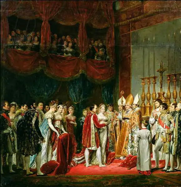 Rouget, Georges: Le mariage de Napoléon I (1769-1821) et Marie Louise (1791-1847) Archiduche de l