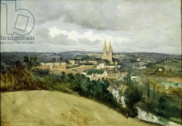 Corot, J. B. Camille: General View of the Town of Saint-Lo