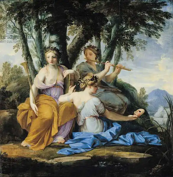 Le Sueur, Eustache: The Muses, Clio, Euterpe and Thalia, c.1652-55