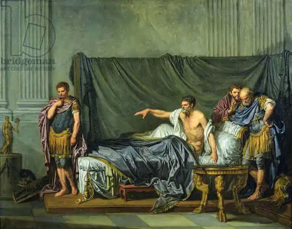 Greuze, Jean-Baptiste: The Emperor Severus Rebuking his Son, Caracalla, for Wanting to Assassinate Him