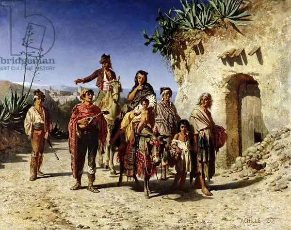 Zo, Achille: Gypsy Family on the Road