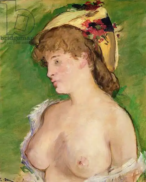 Manet, Edouard: The Blonde with Bare Breasts