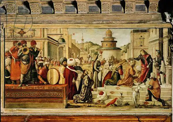 Carpaccio, Vittore: St. George Baptising the Gentile, 1501-07