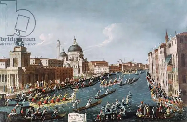 Bella, Gabriele: Die Frauenregatta im Grandkanal, Venedig