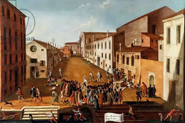 Bella, Gabriele: Schalenspiel im Campo Dei Gesuiti, Venedig