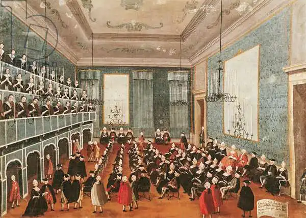 Bella, Gabriele: Konzert von den Mädchen der Krankenhaus Musikgesellschaften in der Procuratie, Venedig