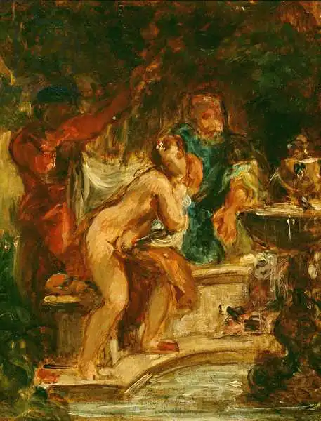 Delacroix, Eugene: Suzanne at the Baths