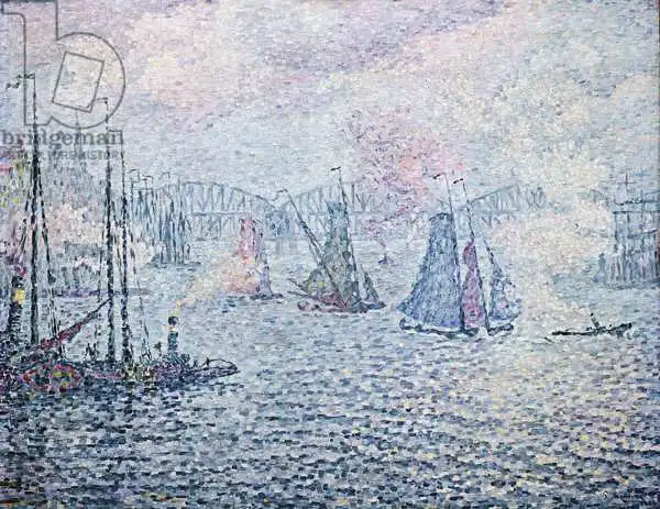 Signac, Paul: Le port de Rotterdam, ou les fumées