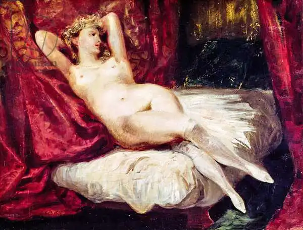 Delacroix, Eugene: Woman with White Stockings