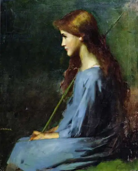 Henner, Jean-Jacques: Little Hirdess, 19. Jahrhundert