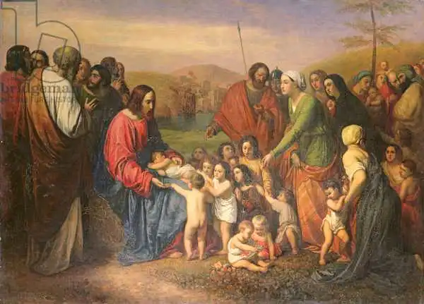 Robert-Fleury, Joseph-Nicolas: Let the little children come to me