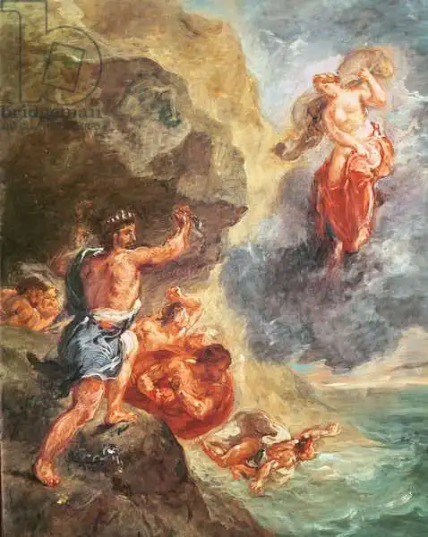 Delacroix, Eugene: Winter, from the Four Seasons series: Juno and Aeolus