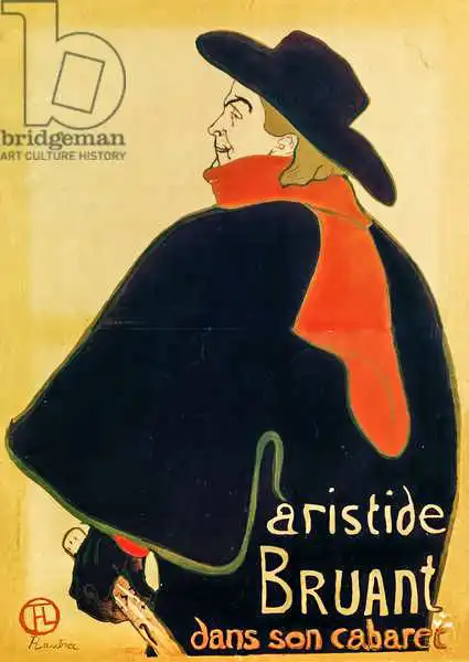 Toulouse-Lautrec, H.: Aristide Bruant in his Cabaret