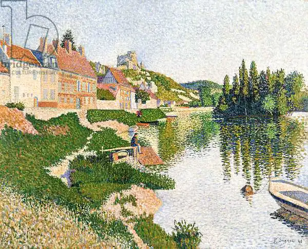 Paul Signac: The River Bank, Petit-Andely | Landscapes