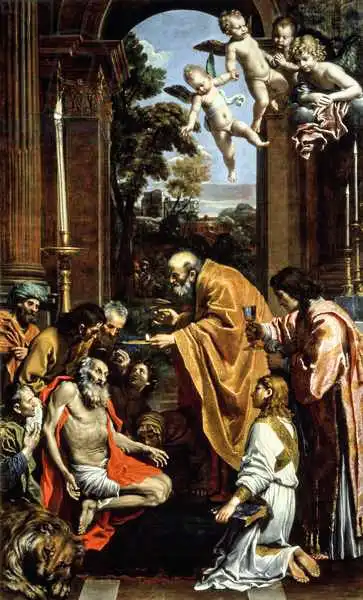 Domenichino: Last Sacrament of St. Jerome