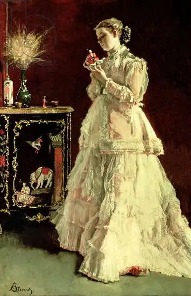 Stevens, Alfred Émile Léopold: The Lady in Pink