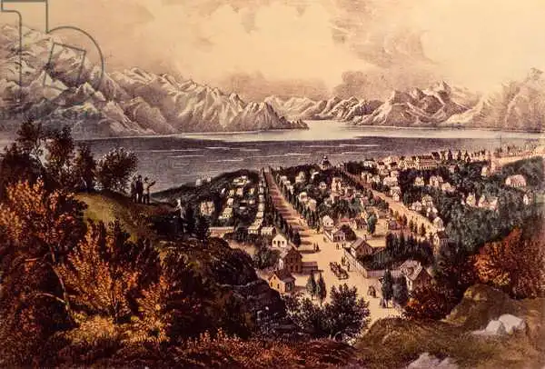 Currier, N.: Grand lac salé, Utah