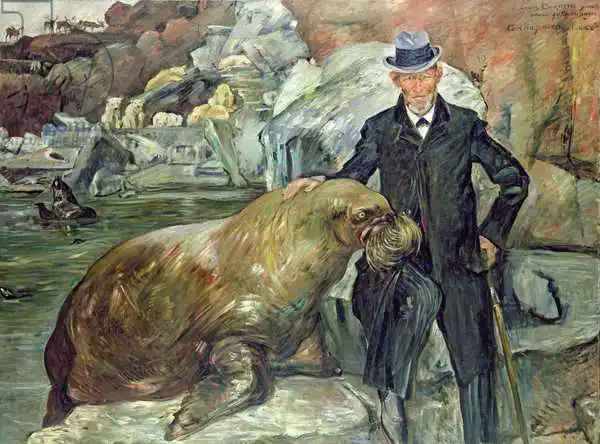 Corinth, Lovis: Carl Hagenbeck (1844-1913) dans son zoo