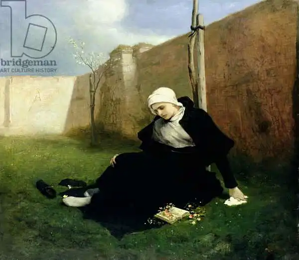 Max, Gabriel von: Nun in the Cloister Garden