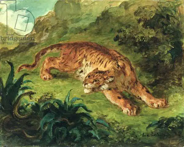 Delacroix, Eugene: Tiger and Snake