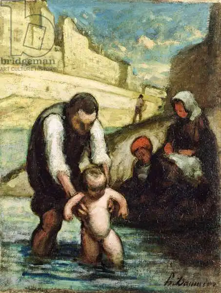 Daumier, Honore: First Swim