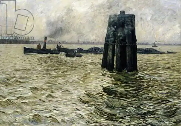 Kalckreuth, Leopold Karl Walter von: Puerto de Hamburgo