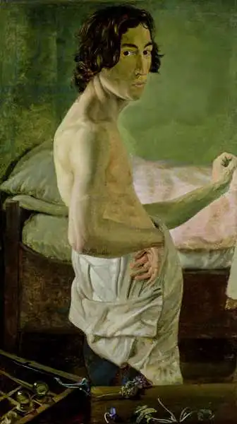 Janssen, Victor Emil: Self Portrait in front of the Easel