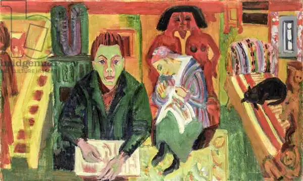 Kirchner, Ernst Ludwig: Le salon