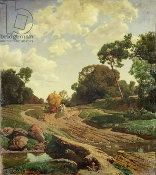 Ruths, Valentin: Landscape with Haywagon