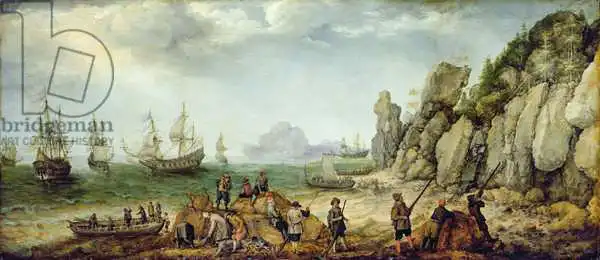Willaerts, Adam: Chasse de chèvre sauvage sur la côte