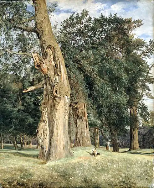 Waldmüller, Ferdinand Georg: Old elms in Prater