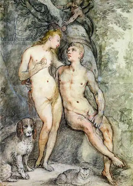 Goltzius, Hendrik: Adam a Eva