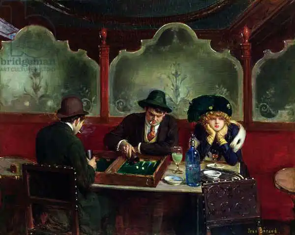 Béraud, Jean: Die Backgammon -Spieler