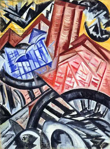 Rozanova, Olga Vladimirovna: Factory and the Bridge