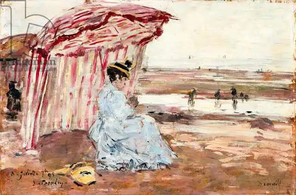Boudin, Eugene Louis: Mujer bajo sombrilla