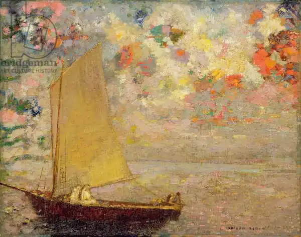 Redon, Odilon: Sailboat