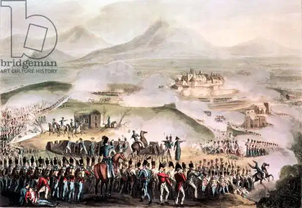 Heath, William: Batalla de Toulouse, 10 de abril de 1814, grabado por Thomas Sutherland (n.c.1785)