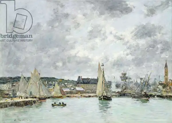 Boudin, Eugene Louis: Trouville Harbour